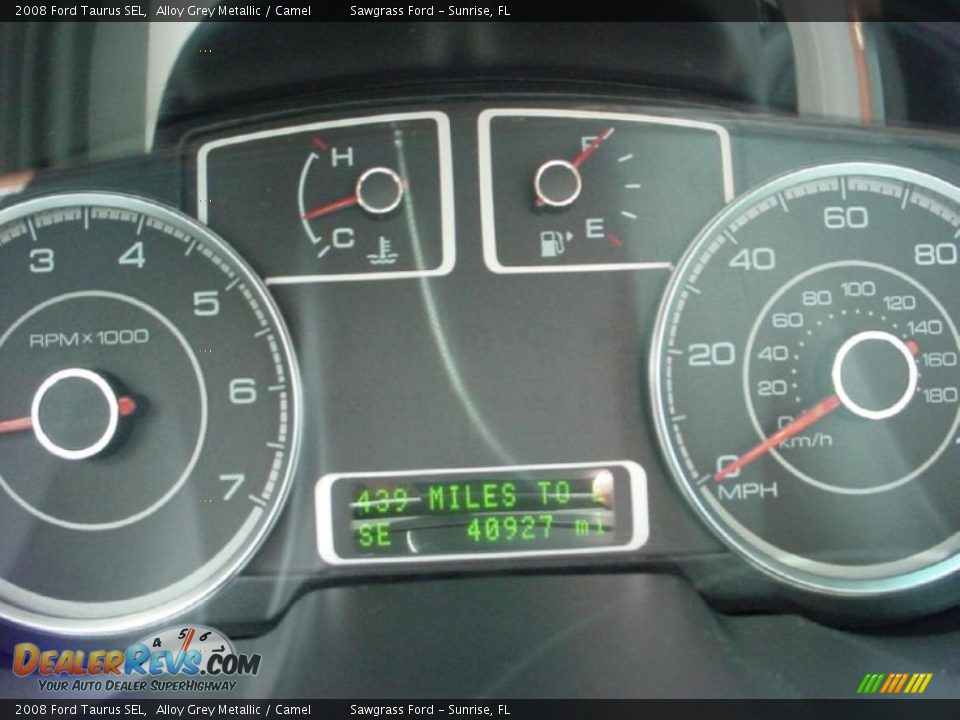 2008 Ford Taurus SEL Alloy Grey Metallic / Camel Photo #22