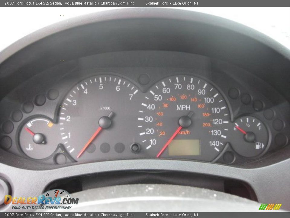 2007 Ford Focus ZX4 SES Sedan Aqua Blue Metallic / Charcoal/Light Flint Photo #23