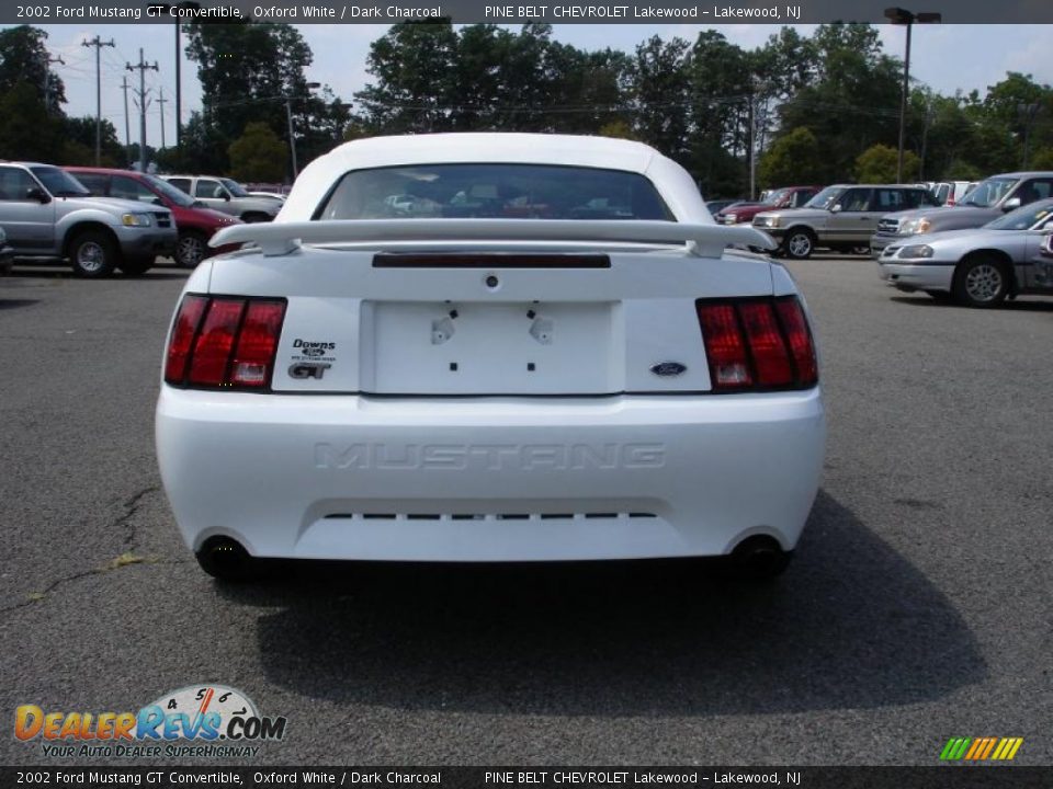 2002 Ford Mustang GT Convertible Oxford White / Dark Charcoal Photo #5