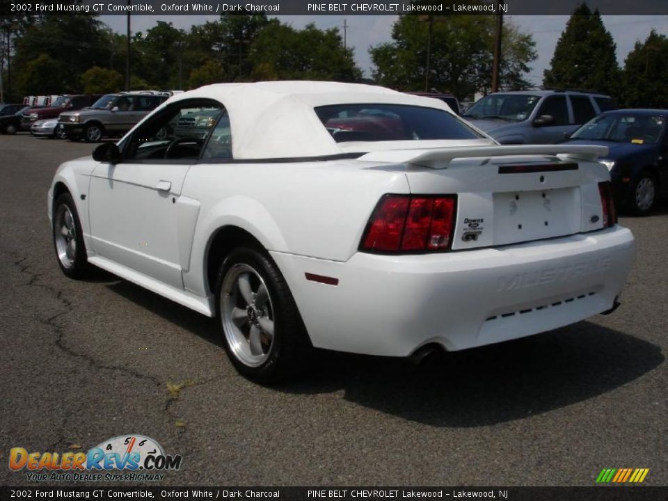 2002 Ford Mustang GT Convertible Oxford White / Dark Charcoal Photo #6