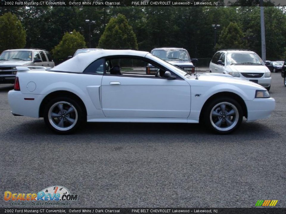 2002 Ford Mustang GT Convertible Oxford White / Dark Charcoal Photo #7