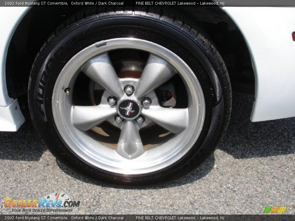 2002 Ford Mustang GT Convertible Oxford White / Dark Charcoal Photo #8