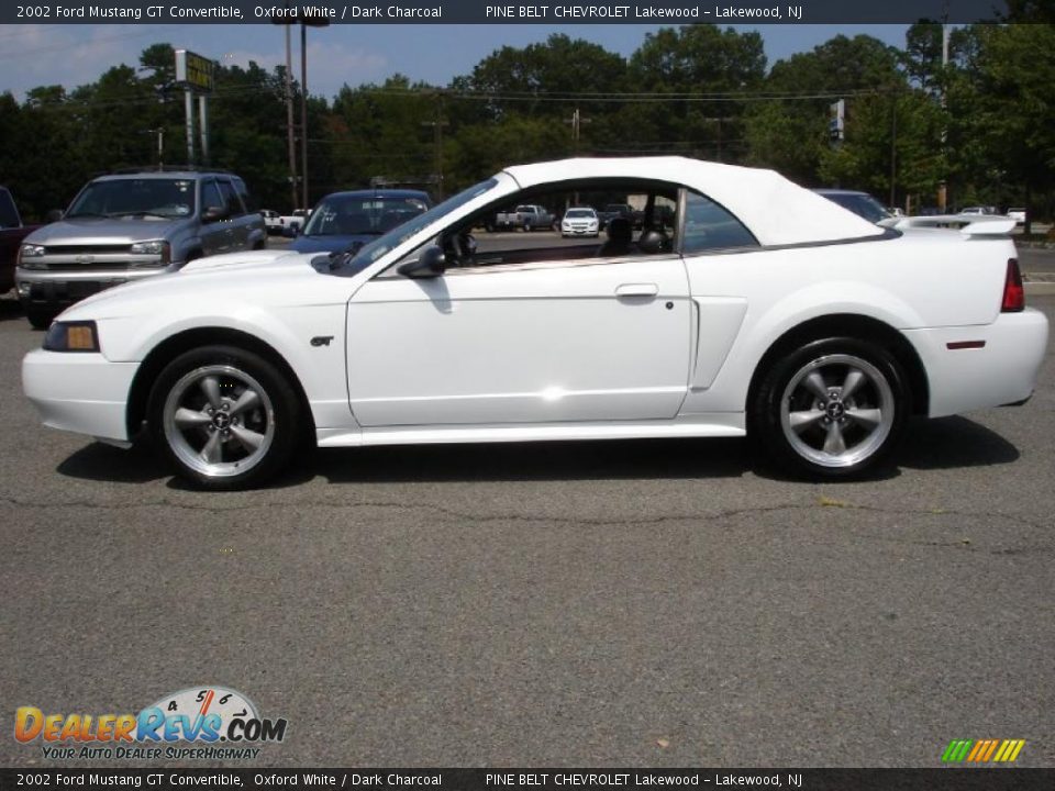 2002 Ford Mustang GT Convertible Oxford White / Dark Charcoal Photo #9