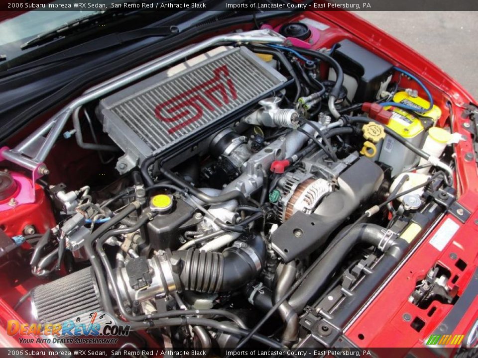 2006 Subaru Impreza WRX Sedan San Remo Red / Anthracite Black Photo #4