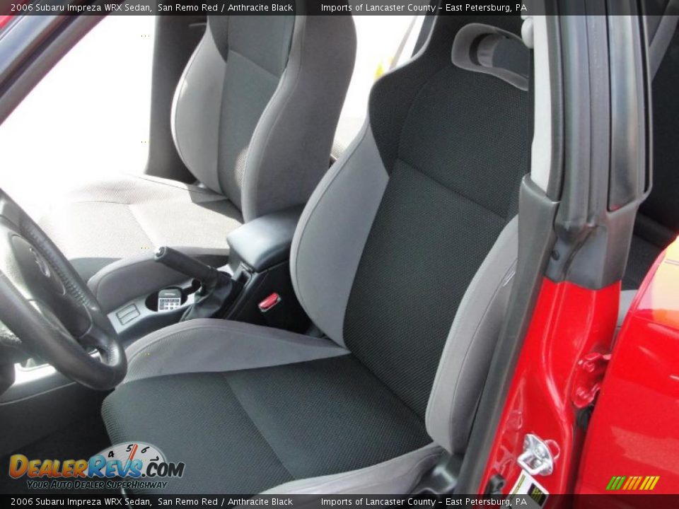 2006 Subaru Impreza WRX Sedan San Remo Red / Anthracite Black Photo #10