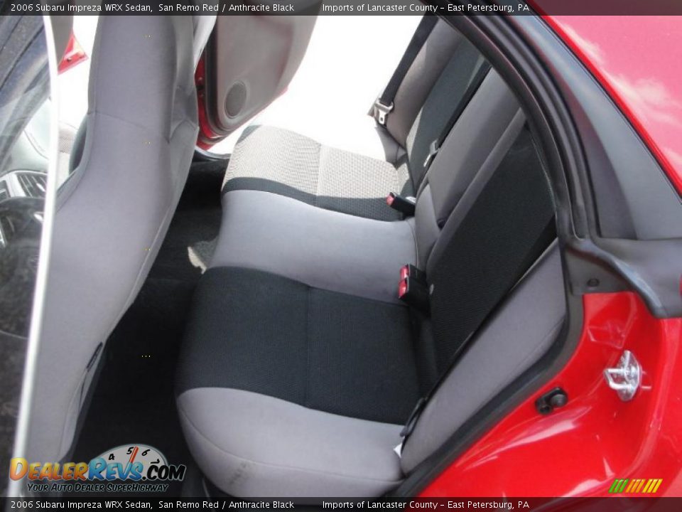 2006 Subaru Impreza WRX Sedan San Remo Red / Anthracite Black Photo #11
