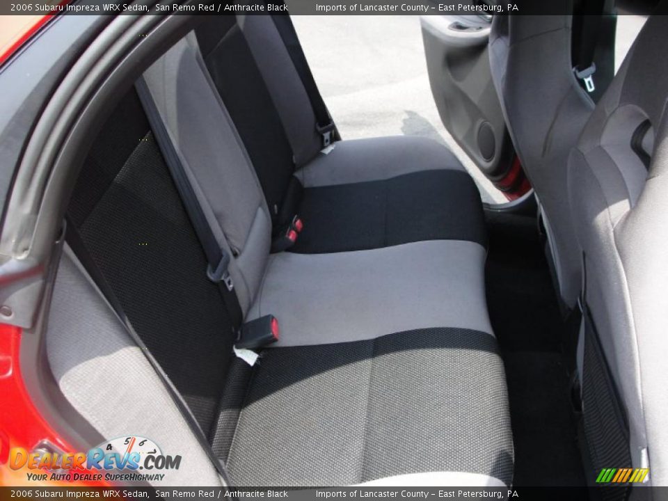 2006 Subaru Impreza WRX Sedan San Remo Red / Anthracite Black Photo #12