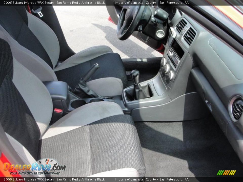 2006 Subaru Impreza WRX Sedan San Remo Red / Anthracite Black Photo #13