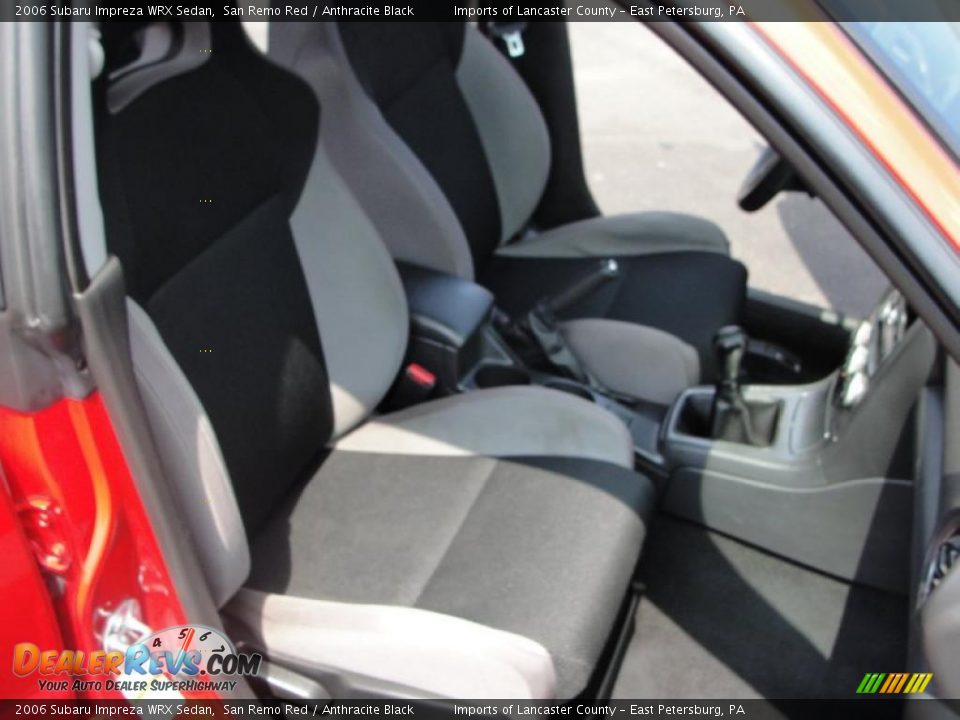 2006 Subaru Impreza WRX Sedan San Remo Red / Anthracite Black Photo #14