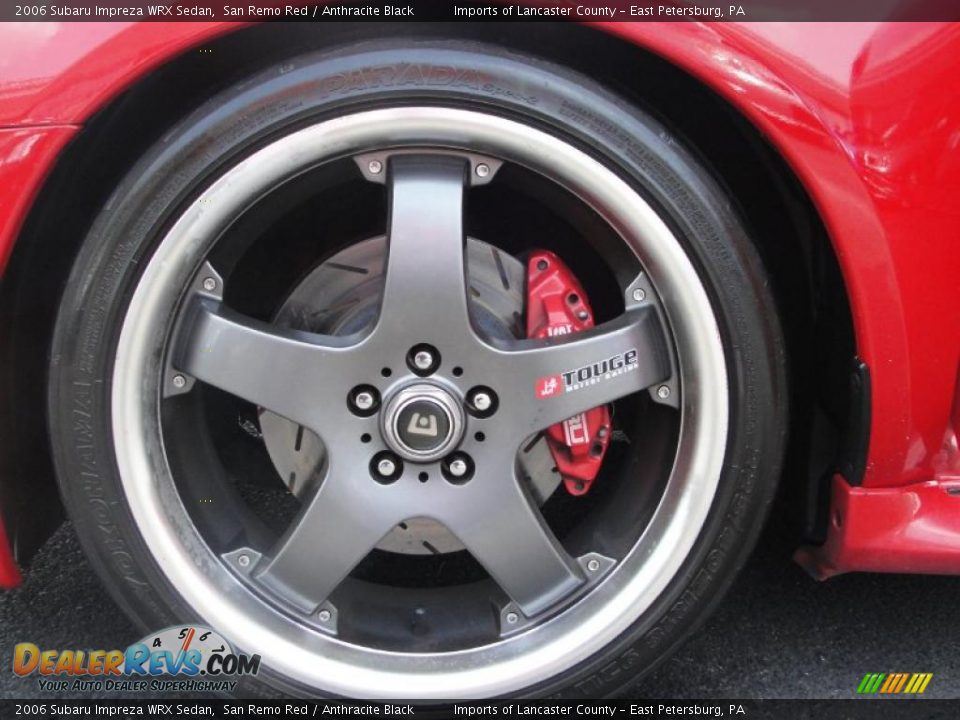 2006 Subaru Impreza WRX Sedan San Remo Red / Anthracite Black Photo #17