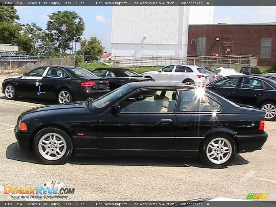 1998 BMW 3 Series 328is Coupe Black II / Tan Photo #4