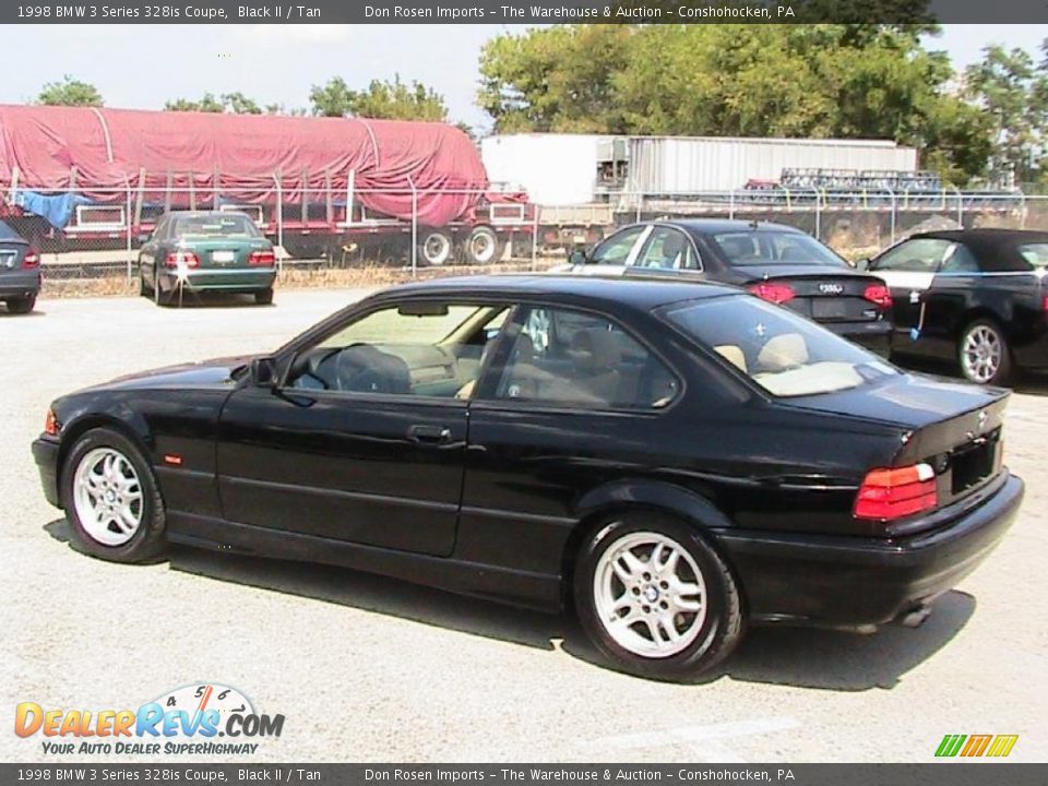 1998 BMW 3 Series 328is Coupe Black II / Tan Photo #5