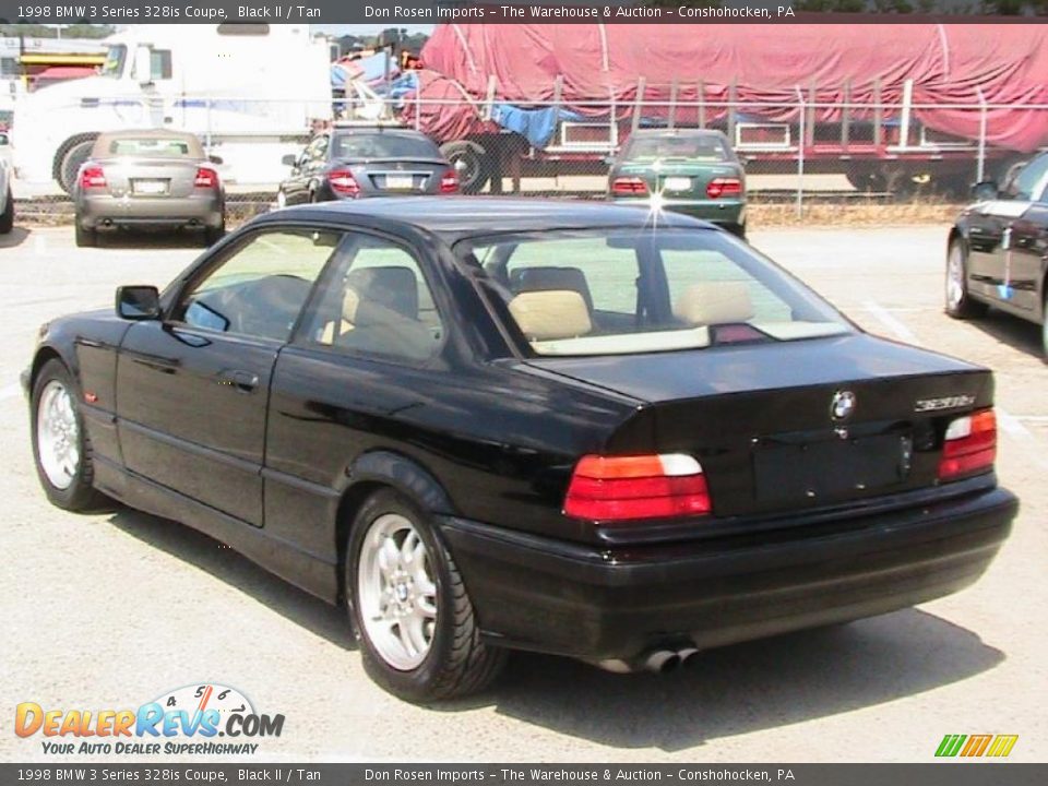 1998 BMW 3 Series 328is Coupe Black II / Tan Photo #6