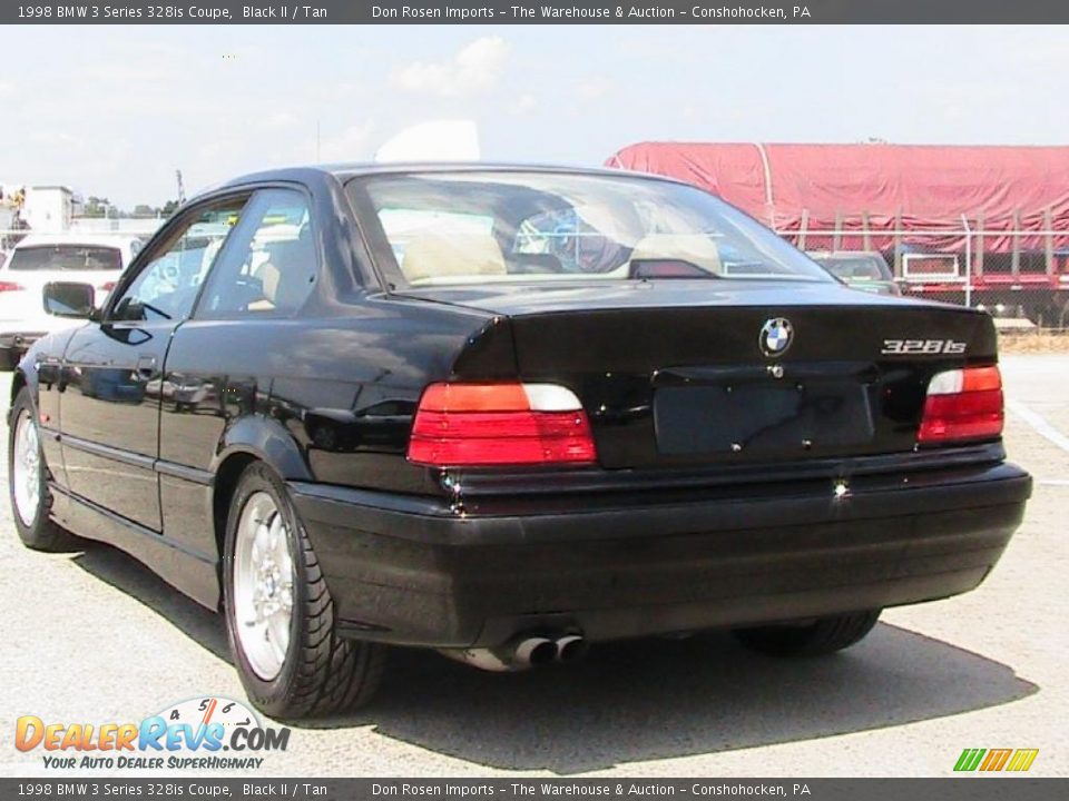 1998 BMW 3 Series 328is Coupe Black II / Tan Photo #7