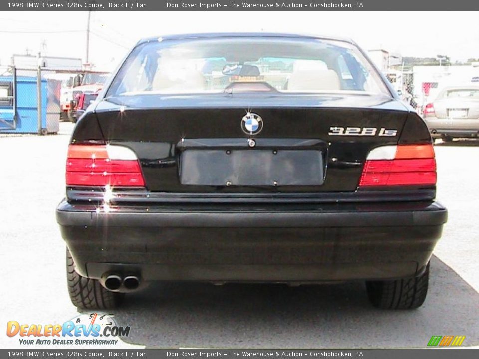 1998 BMW 3 Series 328is Coupe Black II / Tan Photo #9