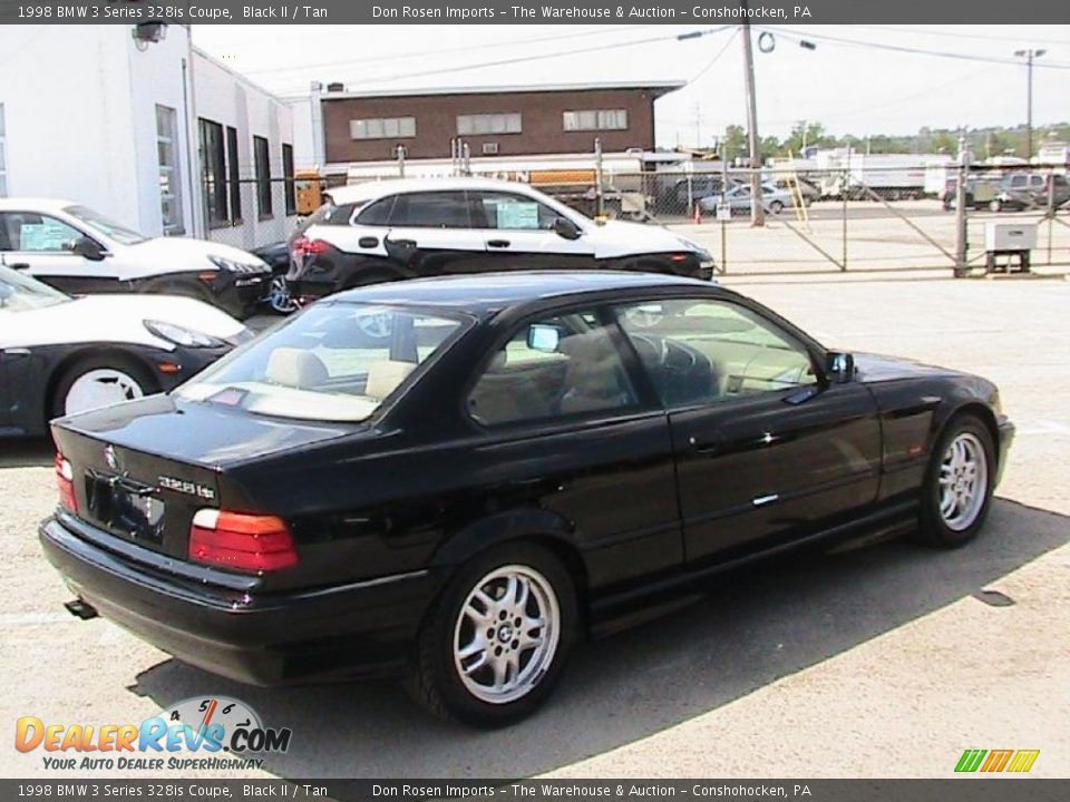 1998 BMW 3 Series 328is Coupe Black II / Tan Photo #11