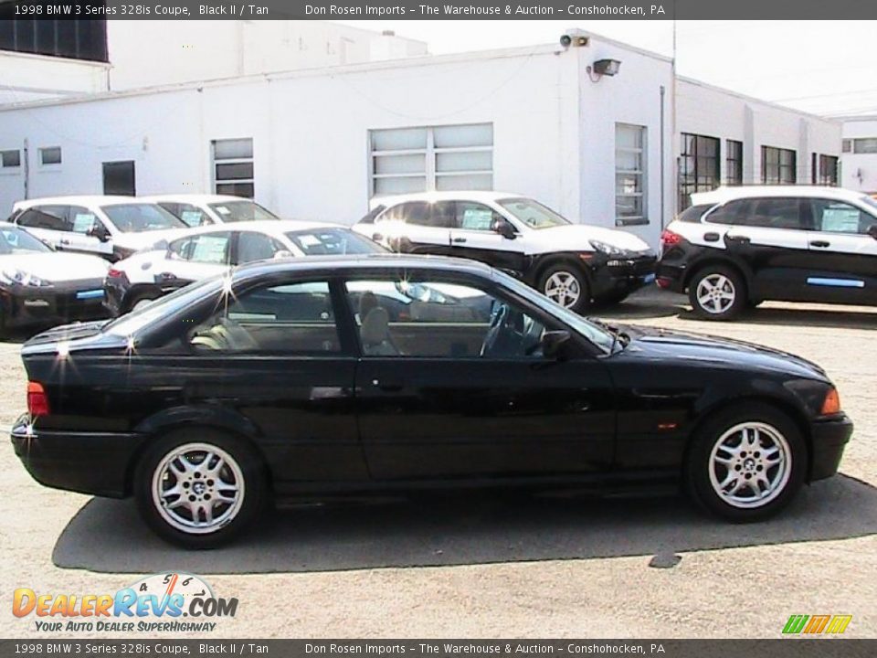 1998 BMW 3 Series 328is Coupe Black II / Tan Photo #12