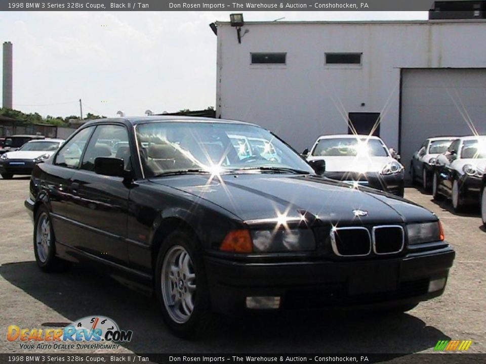 1998 BMW 3 Series 328is Coupe Black II / Tan Photo #14
