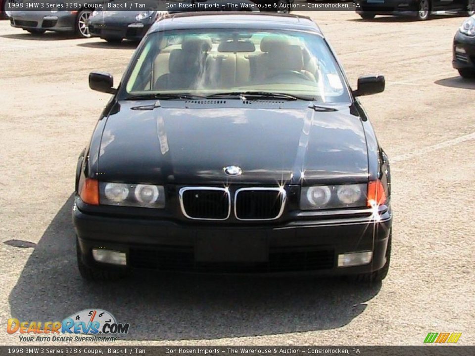 1998 BMW 3 Series 328is Coupe Black II / Tan Photo #15