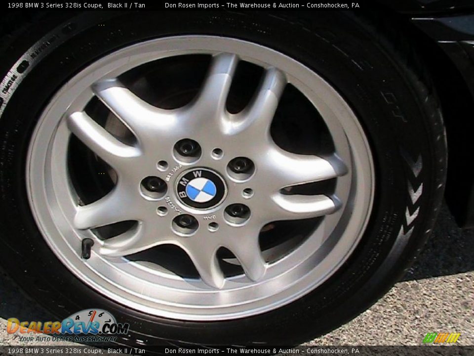 1998 BMW 3 Series 328is Coupe Black II / Tan Photo #19