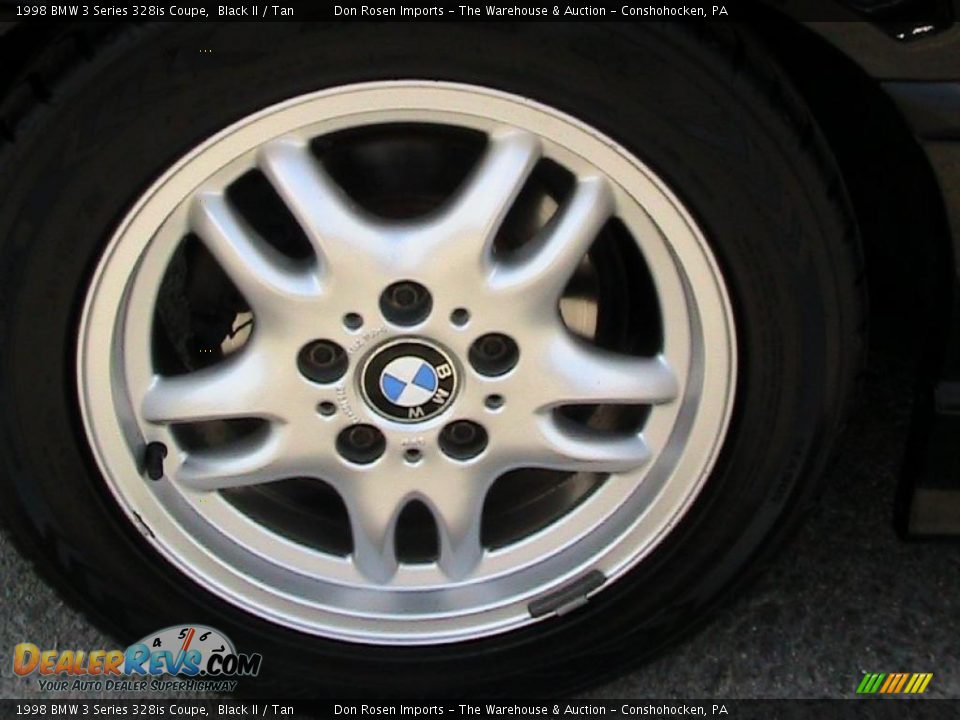 1998 BMW 3 Series 328is Coupe Black II / Tan Photo #22