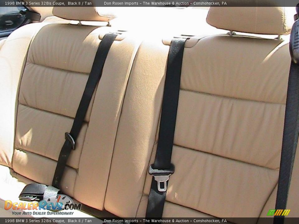1998 BMW 3 Series 328is Coupe Black II / Tan Photo #34