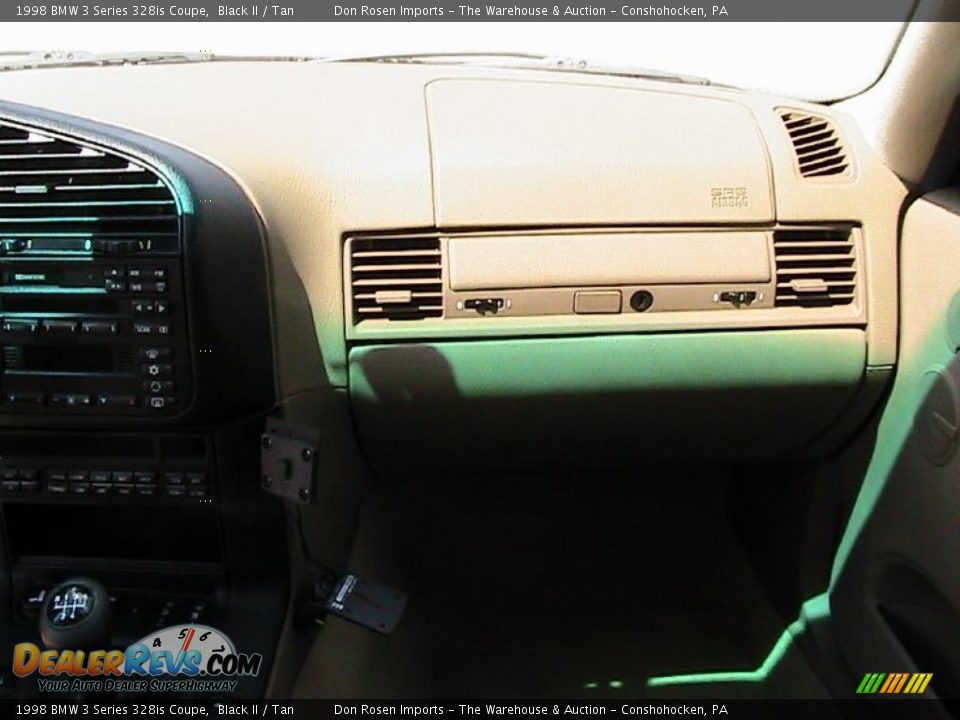1998 BMW 3 Series 328is Coupe Black II / Tan Photo #36