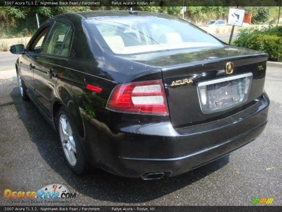2007 Acura TL 3.2 Nighthawk Black Pearl / Parchment Photo #6