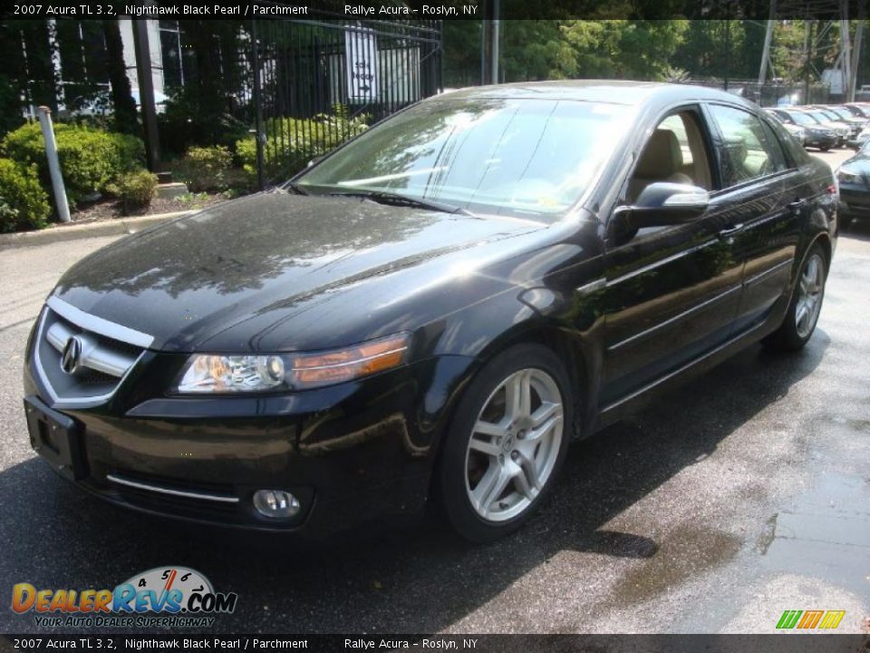 2007 Acura TL 3.2 Nighthawk Black Pearl / Parchment Photo #7