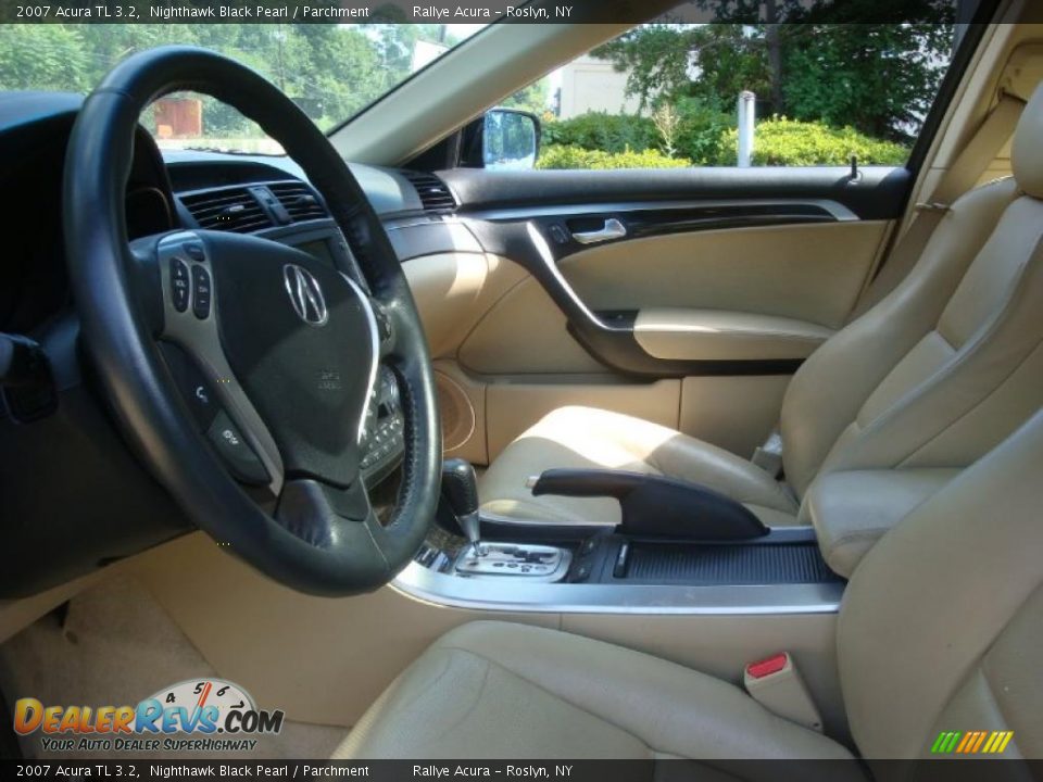 2007 Acura TL 3.2 Nighthawk Black Pearl / Parchment Photo #10