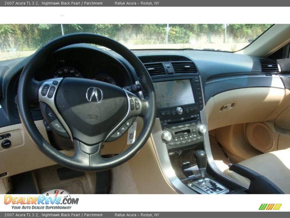 2007 Acura TL 3.2 Nighthawk Black Pearl / Parchment Photo #11