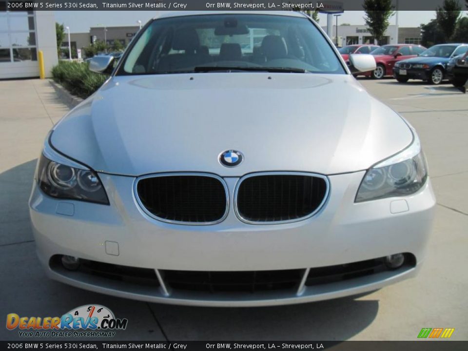 2006 BMW 5 Series 530i Sedan Titanium Silver Metallic / Grey Photo #5