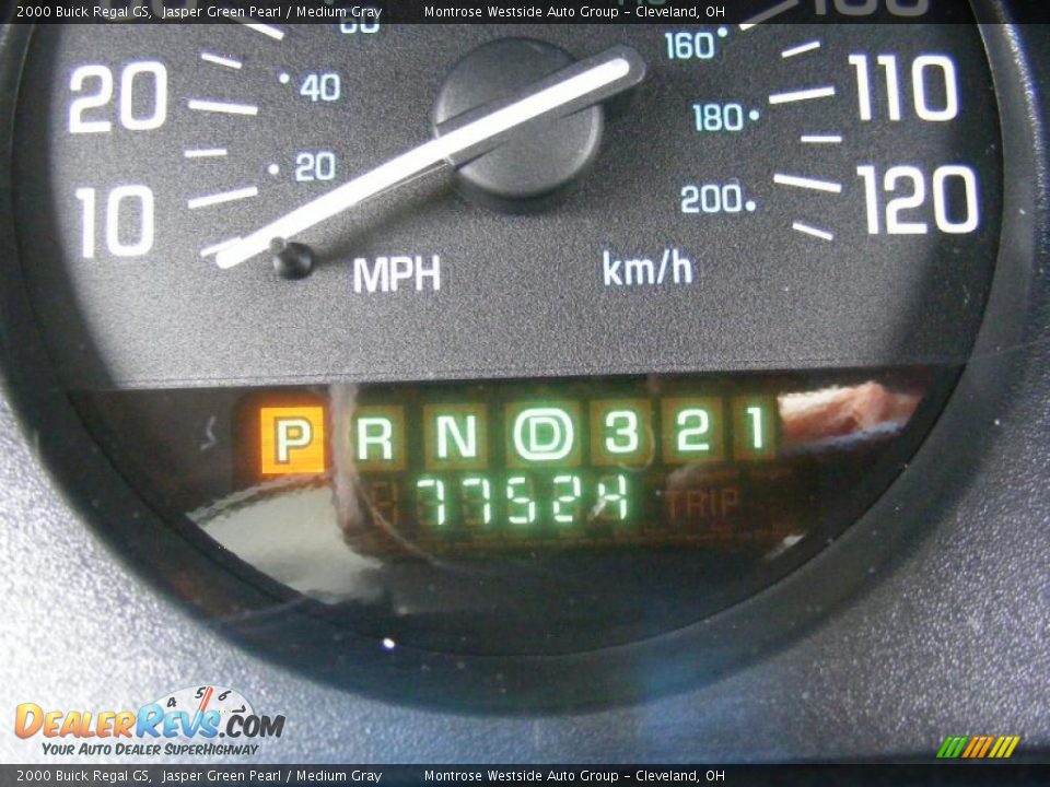 2000 Buick Regal GS Jasper Green Pearl / Medium Gray Photo #18