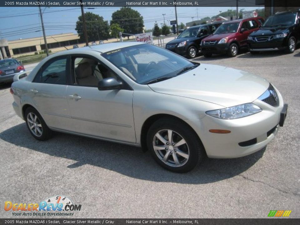2005 Mazda MAZDA6 i Sedan Glacier Silver Metallic / Gray Photo #1