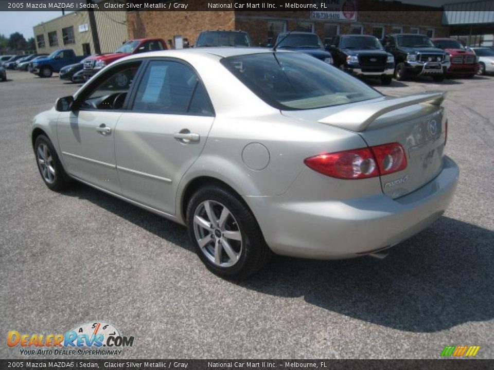2005 Mazda MAZDA6 i Sedan Glacier Silver Metallic / Gray Photo #4