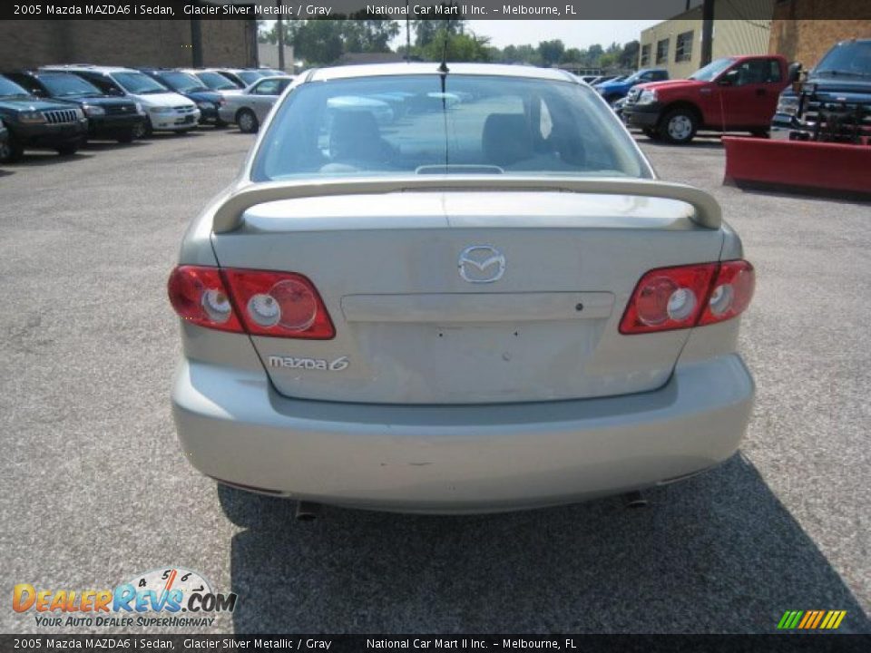 2005 Mazda MAZDA6 i Sedan Glacier Silver Metallic / Gray Photo #5