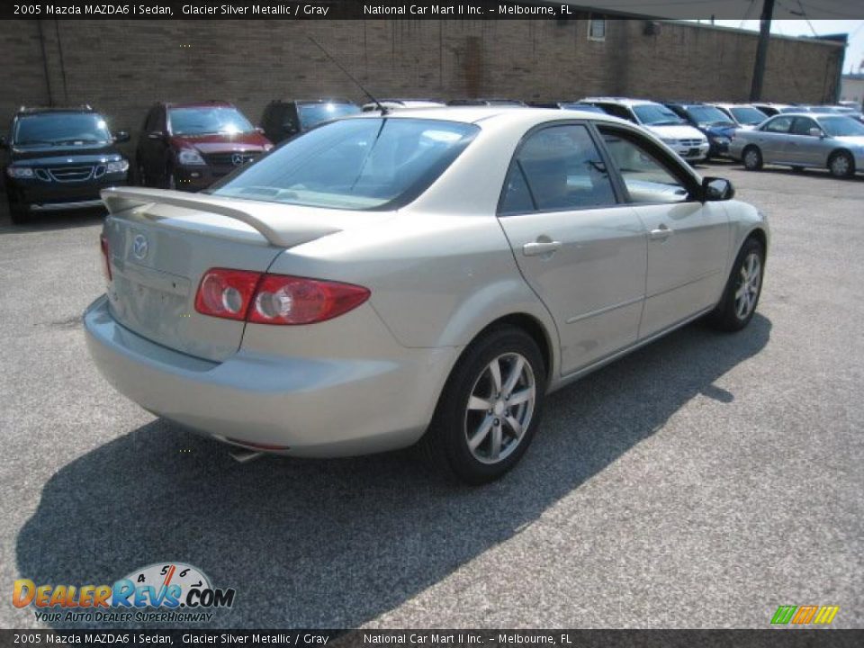 2005 Mazda MAZDA6 i Sedan Glacier Silver Metallic / Gray Photo #6