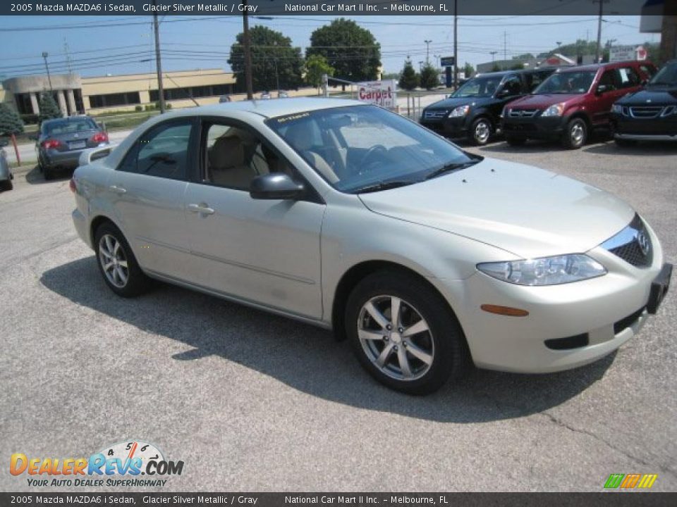 2005 Mazda MAZDA6 i Sedan Glacier Silver Metallic / Gray Photo #7