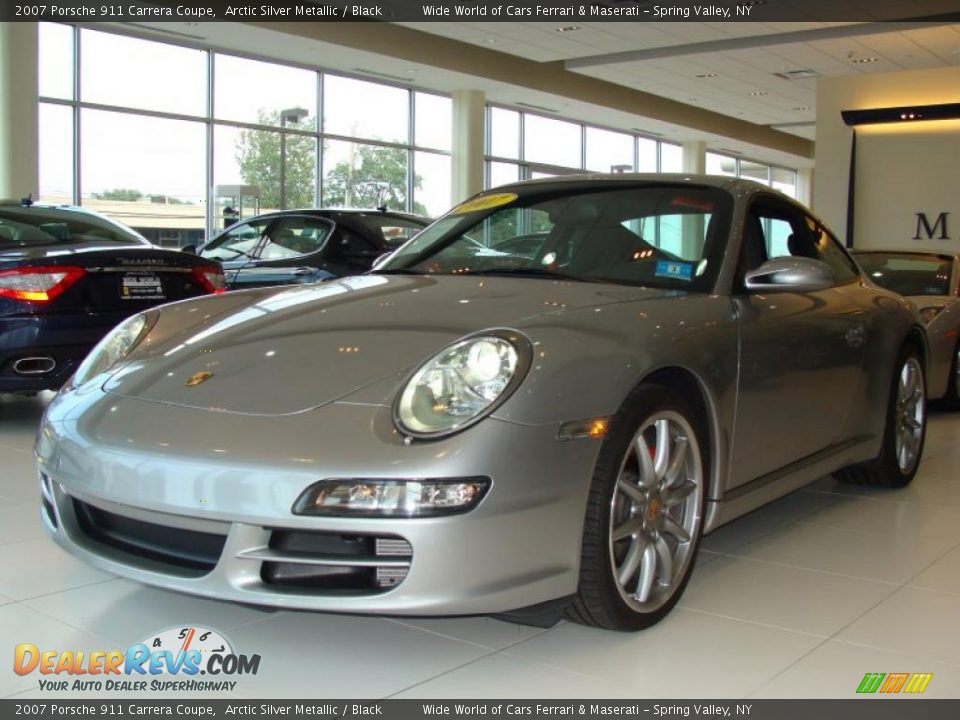 2007 Porsche 911 Carrera Coupe Arctic Silver Metallic / Black Photo #1