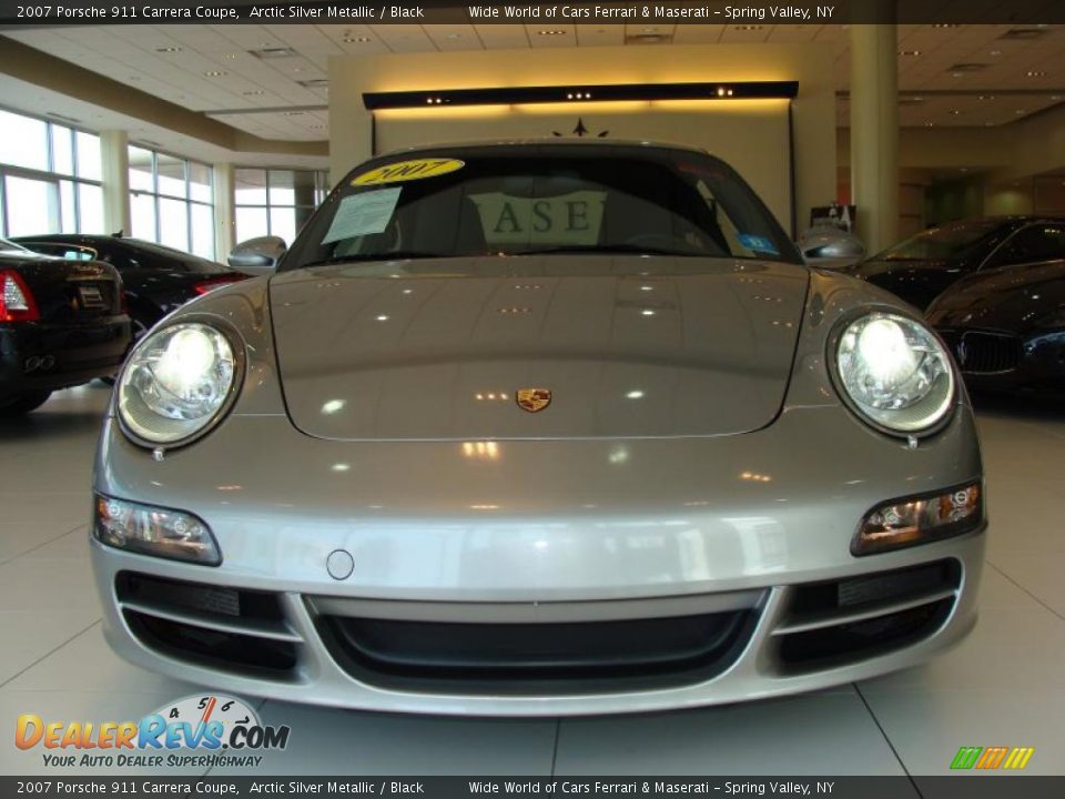 2007 Porsche 911 Carrera Coupe Arctic Silver Metallic / Black Photo #2