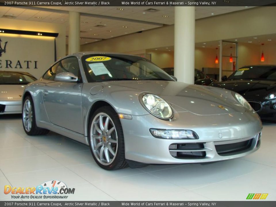 2007 Porsche 911 Carrera Coupe Arctic Silver Metallic / Black Photo #3
