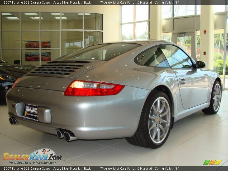 2007 Porsche 911 Carrera Coupe Arctic Silver Metallic / Black Photo #4