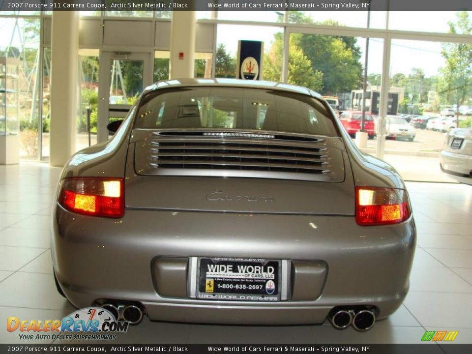 2007 Porsche 911 Carrera Coupe Arctic Silver Metallic / Black Photo #5