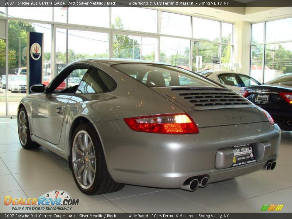 2007 Porsche 911 Carrera Coupe Arctic Silver Metallic / Black Photo #6