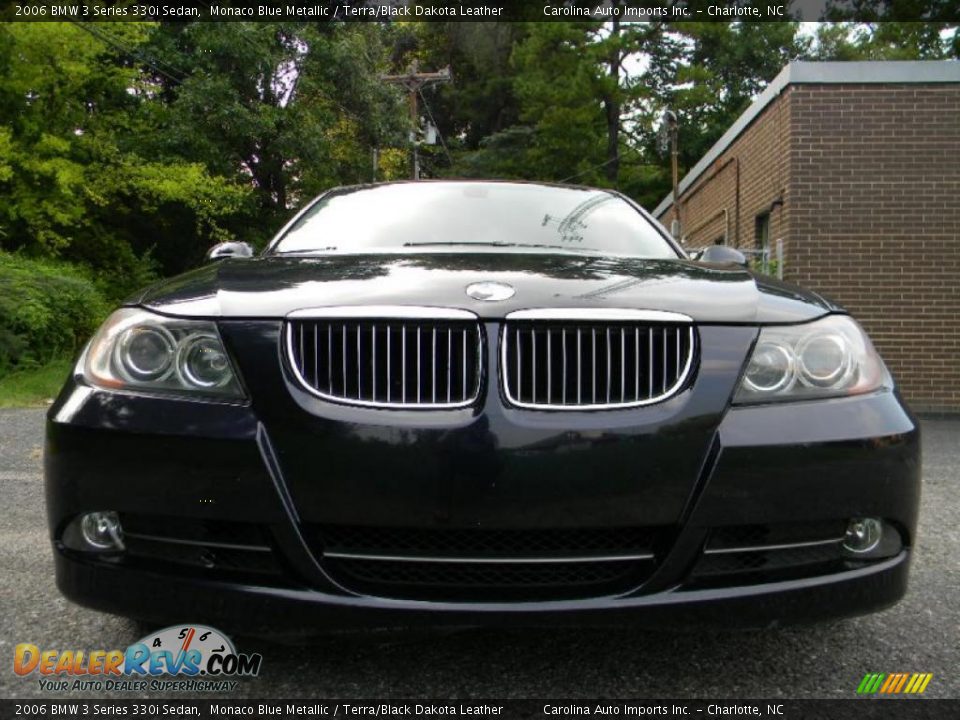 2006 BMW 3 Series 330i Sedan Monaco Blue Metallic / Terra/Black Dakota Leather Photo #2