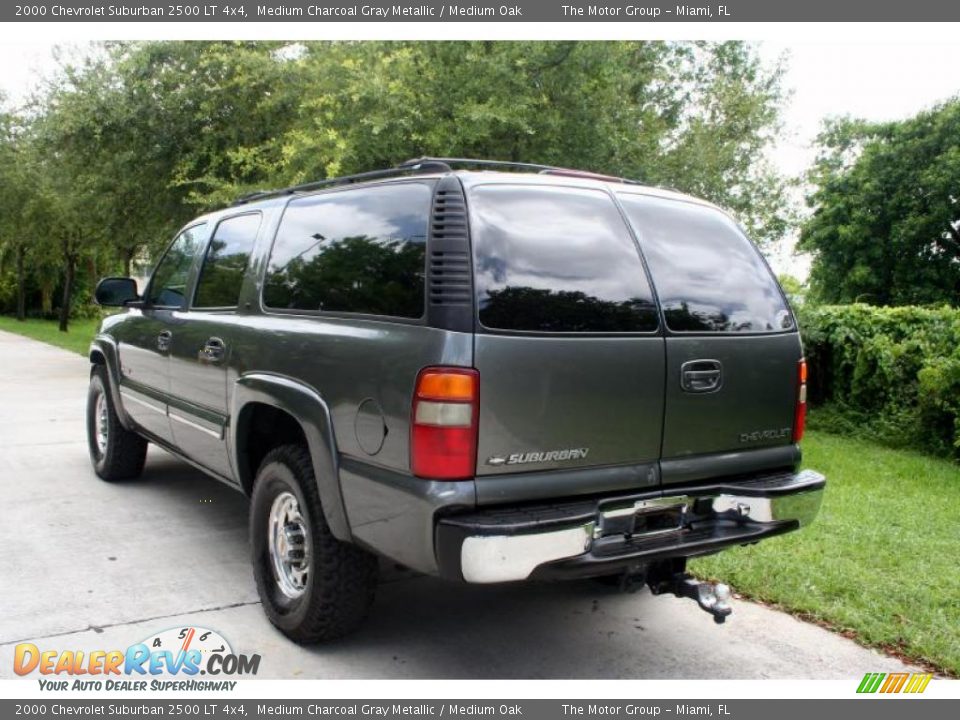 2000 Chevrolet Suburban 2500 LT 4x4 Medium Charcoal Gray Metallic / Medium Oak Photo #6