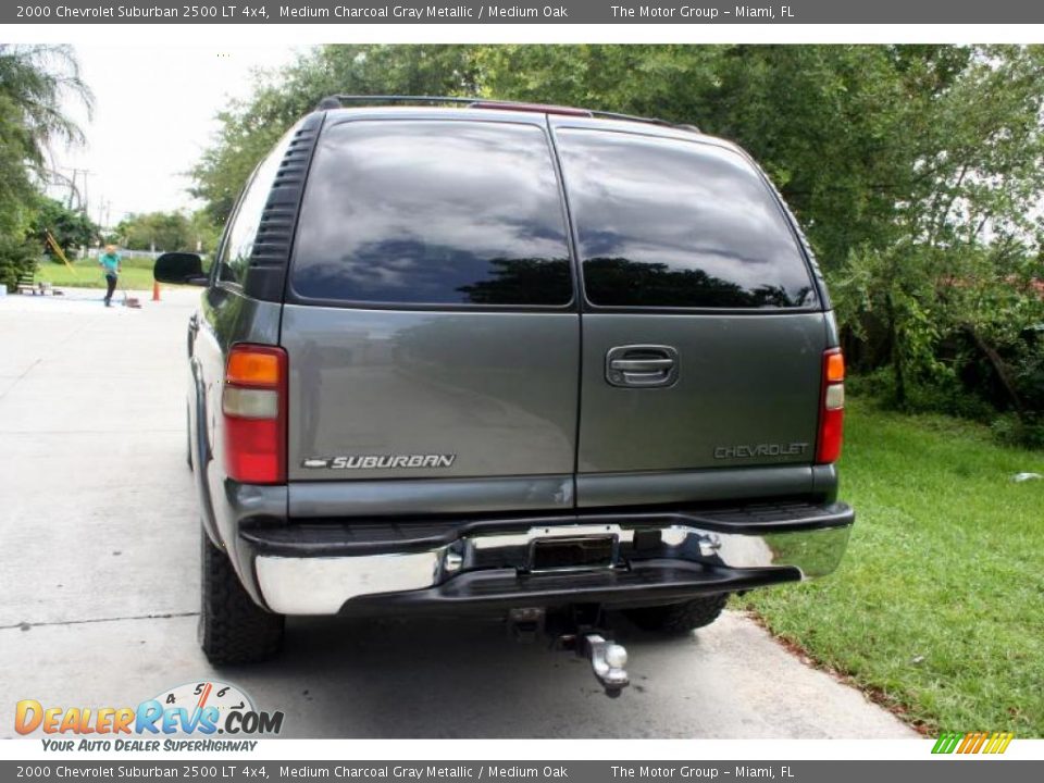 2000 Chevrolet Suburban 2500 LT 4x4 Medium Charcoal Gray Metallic / Medium Oak Photo #7