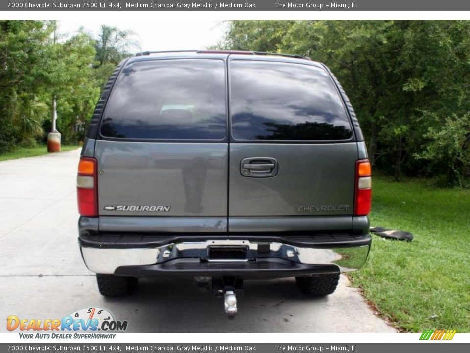 2000 Chevrolet Suburban 2500 LT 4x4 Medium Charcoal Gray Metallic / Medium Oak Photo #8