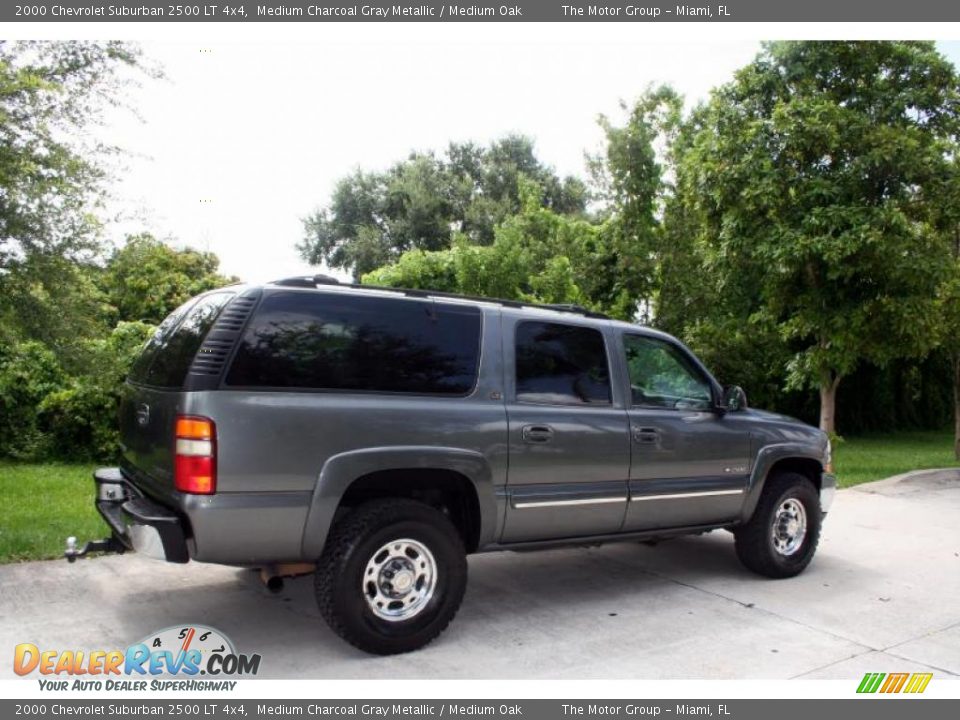 2000 Chevrolet Suburban 2500 LT 4x4 Medium Charcoal Gray Metallic / Medium Oak Photo #10