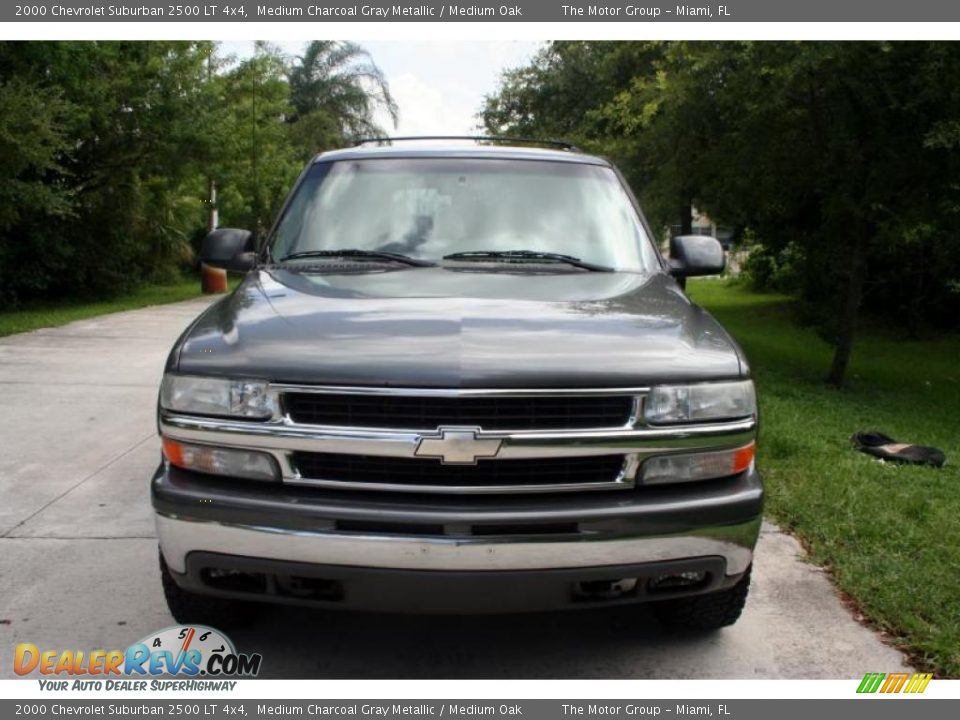 2000 Chevrolet Suburban 2500 LT 4x4 Medium Charcoal Gray Metallic / Medium Oak Photo #14